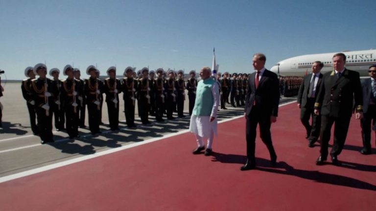 India’s Modi lands in Russia for talks with Putin in first visit since start of Ukraine war